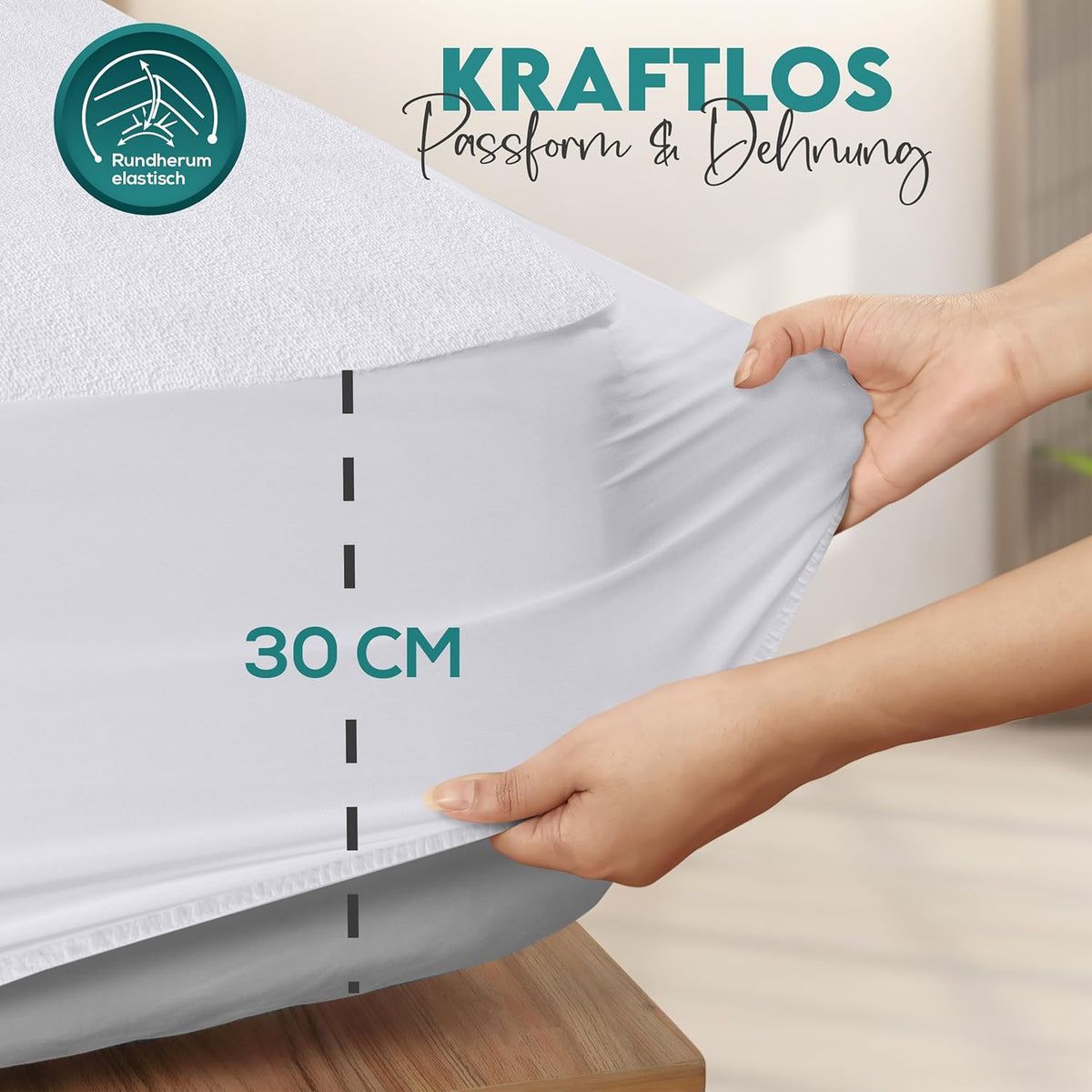 Utopia Bed Protectors Waterproof Breathable 30 cm