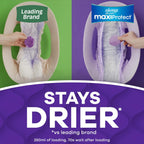 Always Discreet MaxiProtect Adult Diapers for Women, Incontinence Underwear, Postpartum Essentials, Bladder Leak Protection, Disposable Briefs, Maximum Plus Absorbency, Size L, 14 Count