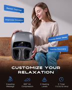 KINGJOY Foot Massager with Heat for Neuropathy, [2026 Upgraded], Deep Kneading Shiatsu Foot Massager for Plantar Fasciitis, Fits Up to Men Size 14, Ideal for Seniors and Family Daily Care
