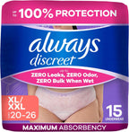 Always Discreet Disposable Underwear Disposable Postpartum 15 pieces
