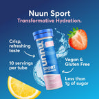 Nuun Sport Electrolyte Tablets, GF & Vegan, Strawberry Lemonade, 4 Pack | 40 Servings with Magnesium, Calcium, Potassium, Chloride & Sodium, Gluten Free & Vegan
