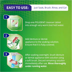 Polident Antibacterial Dental Appliance Cleanser Tablets, 90 Count (2 Pack)