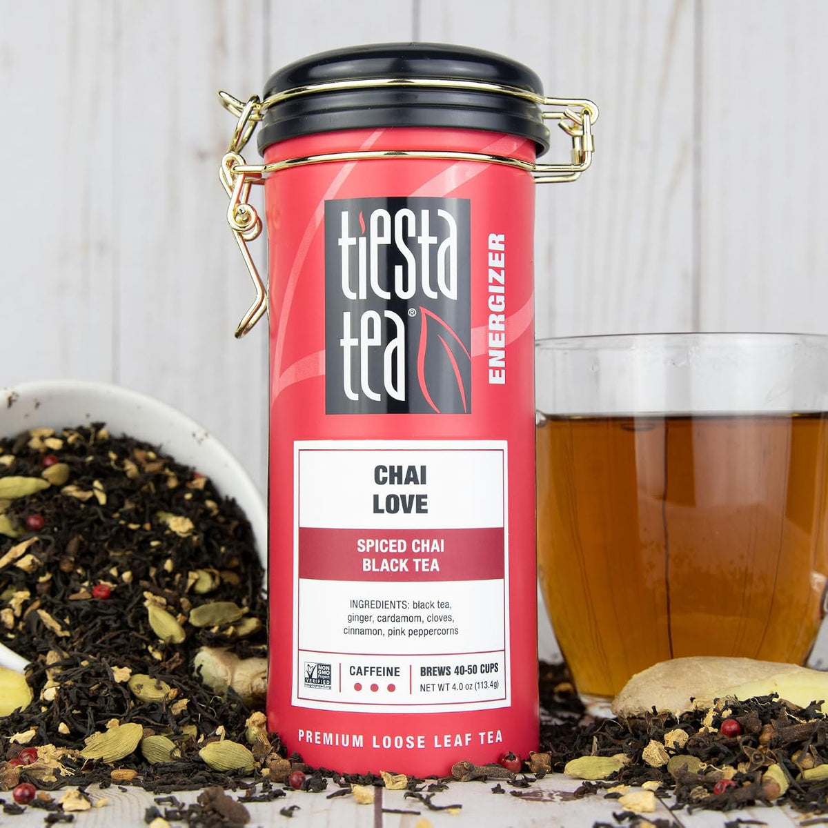 Tiesta Tea - Chai Love, Loose Leaf, Spiced Chai Black Tea, 4oz