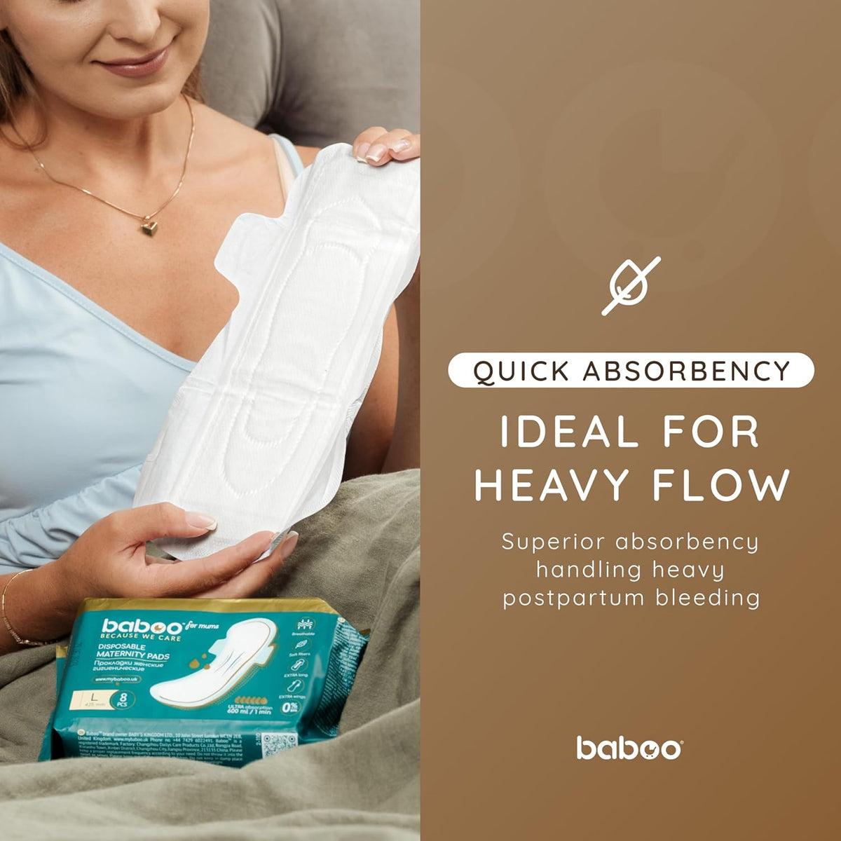 Maternity Pads Disposable Postpartum 8 pieces