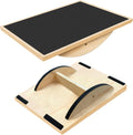 Balance Board Professional Wobble Board for Adults Anti-Slip for Physical Therapy Standing Desk Core Strength Wooden Rocker Board(350LBS)