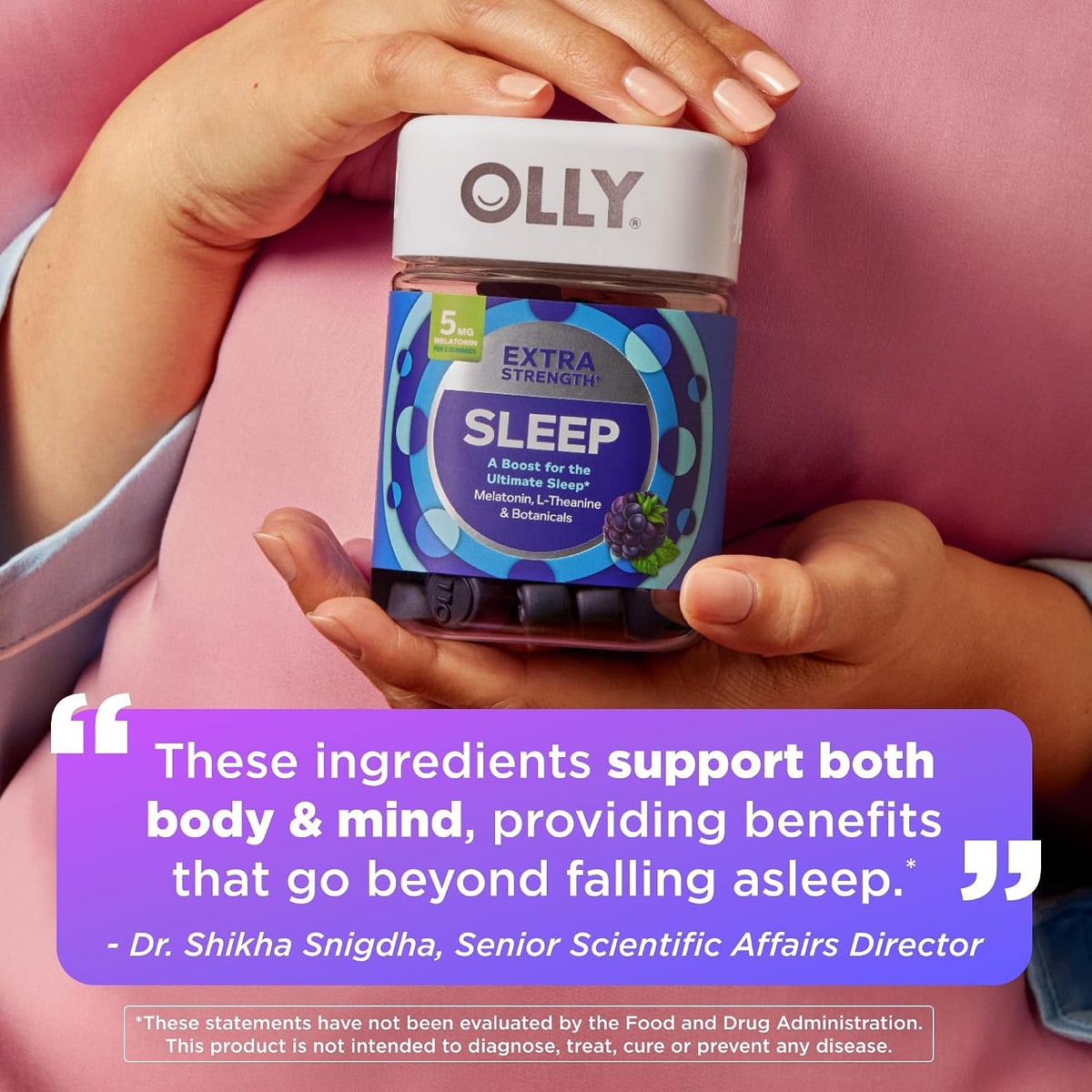 OLLY Extra Strength Sleep, Occasional Sleep Support Supplement - 50 Count