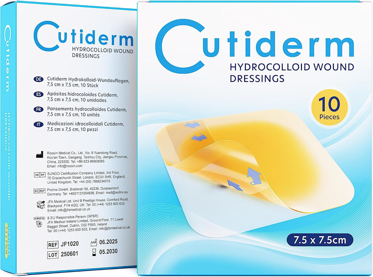 Cutiderm Wound Dressings and Gauze Sterile 7.5 cm 10 pieces