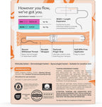 The Honey Pot Company - 100% Organic Cotton Tampons - Regular & Super | Multipack - Tampons w/BPA Free Plastic Applicator - Unscented - Without Fragrances or Chlorine - Feminine Care - 54ct