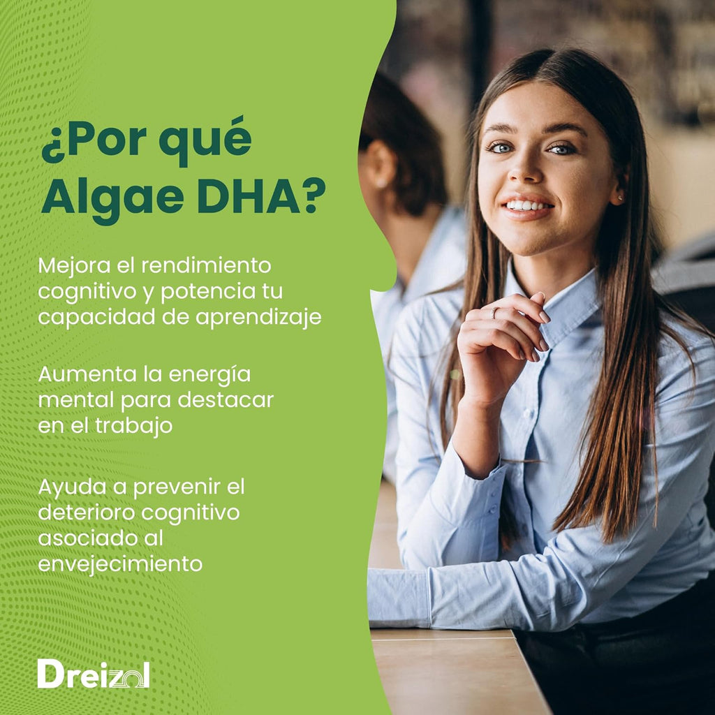 by Brudy Lab - Algae DHA - High Concentration Vegan Omega 3 Oil from Microalgae, DHA with Vitamin E - Lemon & Mint Flavor - Gluten & Dairy Free - 100ml
