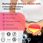 HEALTH VEDA ORGANICS PRIVATE LIMITED D-Mannose 500 mg + Cranberry Extract 200 mg | 60 Veg Tablets I Supports Kidney Health & Urinary Tract Infection