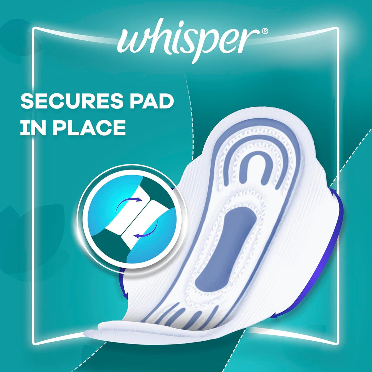 Whisper Wings Regular Flow Pads 40pk Super Value Pack