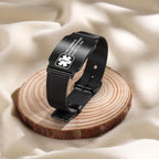 Custom Medical Bracelet for Women Men - Personalized Engraved Stainless Steel Waterproof Emergency Alert Medical ID Bracelet Allergy Wristband