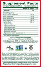 Traditional Medicinals Organic Herbal Cold Care Elderflower Spice Herbal Tea, Warm & Comforting Seasonal Wellness, 48 Tea Bags Total (Pack of 3)
