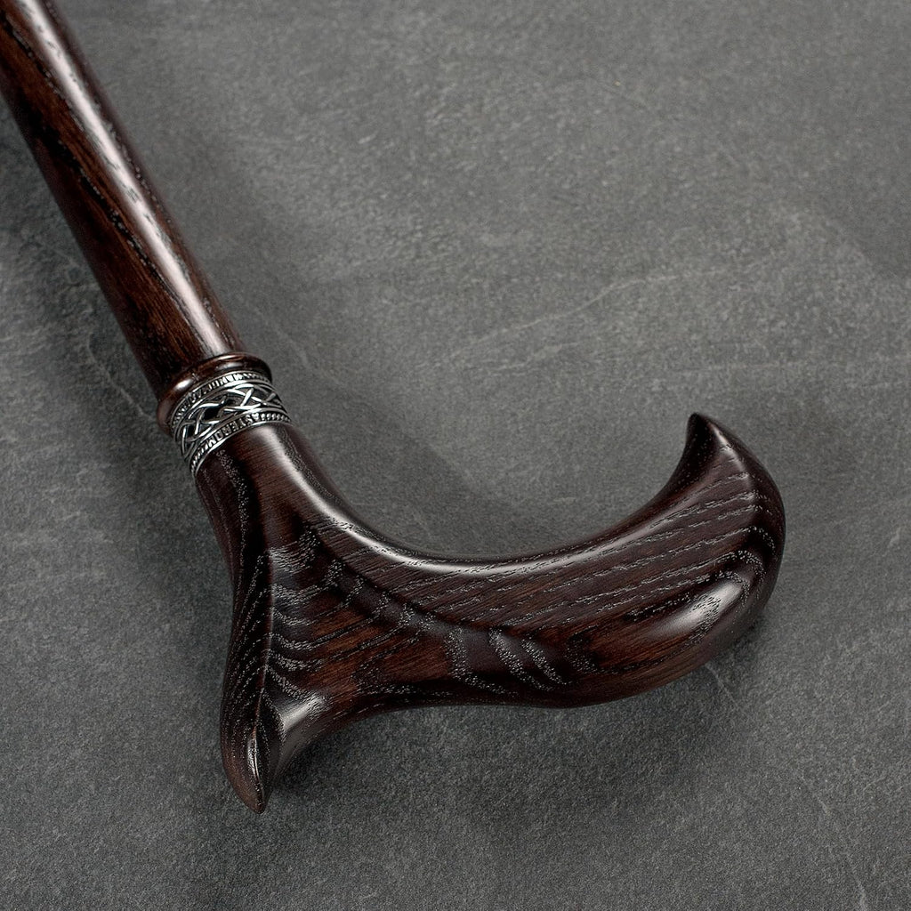Asterom Handcrafted Walking Cane, Stylish Wooden Canes for Men, Oak Wood
