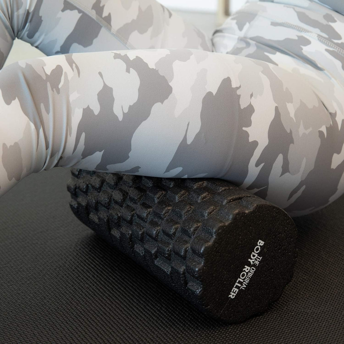 The Original Body Roller - High Density Foam Roller Massager for Deep Tissue Massage of the Back and Leg Muscles - Self Myofascial Release of Painful Trigger Point Muscle Adhesions (Black)