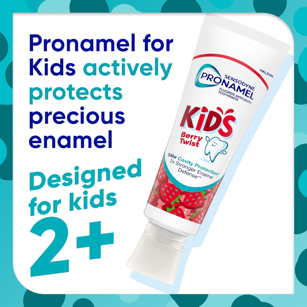 Sensodyne Pronamel Kids Toothpaste, Fluoride Anticavity Toothpaste, Cavity and Enamel Protection, for Ages 2+, Berry Twist Flavored, 4 oz (2 Pack)