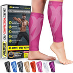 BLITZU Calf Compression Sleeves, Footless Compression Socks for Men & Women | Leg Support Brace, Shin Splint Pain Relief, Reduce Varicose Vein Swelling, Muscle Recovery, Running, Nursing, Fitness, Travel