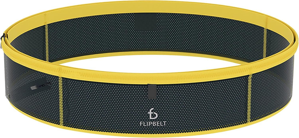 FlipBelt Lightweight Running Air Belt, Fitness and Running Fanny Pack for Women and Men, Non Chafing Waist Band Pack for Phone, Keys, Money, Moisture Wicking Storage Belt, USA Company