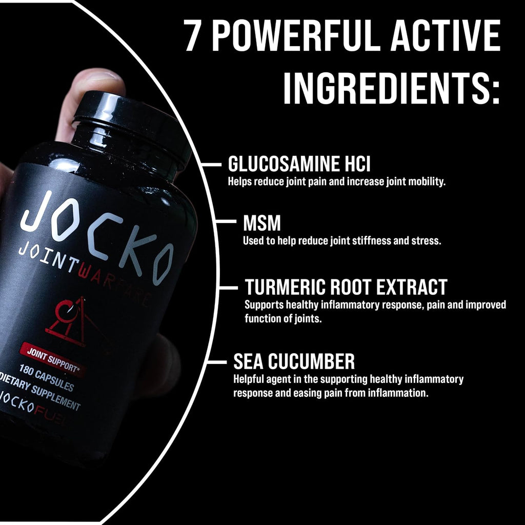 Jocko Fuel Joint Support Glucosamine Chondroitin Supplement | 60 Serving