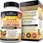 Turmeric Curcumin with Black Pepper Extract 1500mg - 180 Capsules