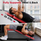 NICEPEOPLE Adjustable Weight Bench for Home Gym, 660LBS Capacity Workout Bench with 8 Backrests for Chest Shoulders Arms, Compact and Foldable Strength Bench for Small Space Apartment Room