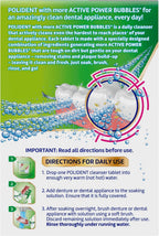 Polident Antibacterial Dental Appliance Cleanser Tablets, 90 Count (2 Pack)