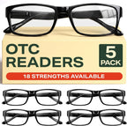 Gaoye 1.5 Professional Reading Glasses for All Day - Computer Readers with Blue Light Protection - Value Pack