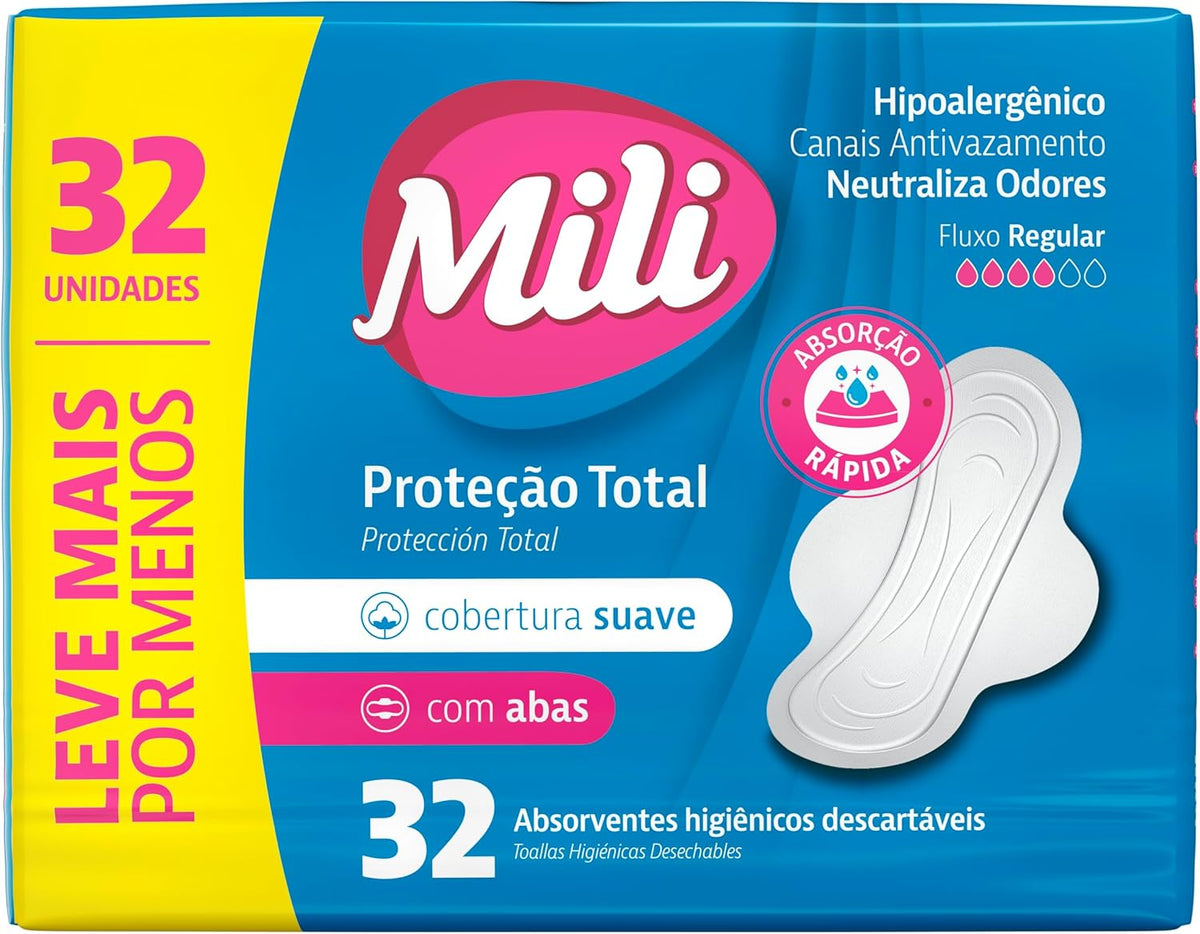 Mili Sanitary Pads With Wings 32 pieces