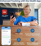 iProven Bluetooth Blood Pressure Monitor for Home Use with App Integration | For Upper Arm, Easy-to-Use One-Touch Operation, accurate BP Cuff with Large Display for Convenient Monitoring