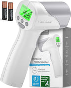 Medical Grade FSA-HSA Eligible Heavy Duty Touchless Infrared Forehead Thermometer, for Adults & Baby Digital Thermometer Gun, 1s Instant Results
