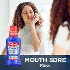 Colgate Peroxyl Antiseptic Mouth Sore Rinse, Alcohol Free, Mint, 16.9 fl oz | 1.5% Hydrogen Peroxide Oral Rinse, Cleanses and Promotes Healing of Minor Oral Wounds, Canker Sores, Burns, and Irritations