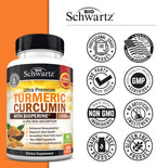 Turmeric Curcumin with Black Pepper Extract 1500mg - 180 Capsules