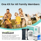 VivaGuard Talking Blood Glucose Monitor Kit, 100 Strips & 100 Lancets | Voice Guidance for Senior and Poor Vision, 1000 Large Memory, No Coding, Large Display,Carrying Case Portable for Travel