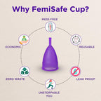 A Menstrual Cups and Discs Silicone Reusable