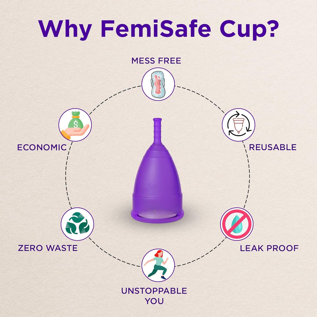 A Menstrual Cups and Discs Silicone Reusable