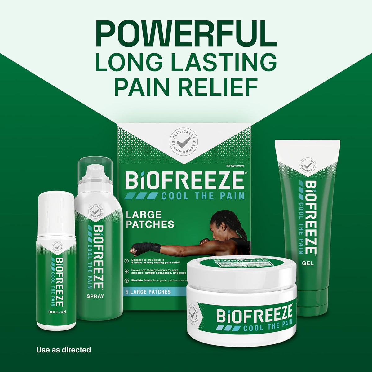 Biofreeze Pain Relief Cream for Knee, Neck, Hip, Joint, Shoulder, & Simple Backache, Arthritis Pain Reliever, Sore Muscle Relief, Cooling Menthol Pain Cream, 3 Oz