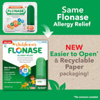 Flonase Children’s Allergy Relief Nasal Spray, 72 Sprays | Fluticasone Propionate Nasal Spray, Multi-Symptom Relief, 24-Hour Non-Drowsy Allergy Relief, Full Prescription Strength