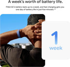 Google Fitbit Air Performance Loop Band - One Size - Obsidian | Only compatible with Fitbit Air, microadjustable, polyester, nylon, and elastane yarn band, workout-friendly