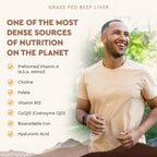 Ancestral Supplements Beef Liver Support Capsules, Iron & Energy, 180 Ct