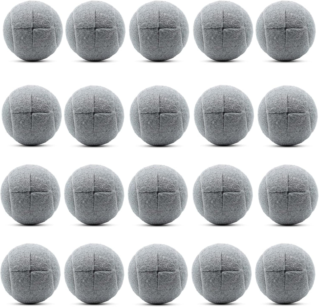20 PCS Precut Walker Tennis Balls for Walker/Furniture Legs Floor Protection, Heavy Duty Long Lasting Felt Pad Glide Coverings (Grey)