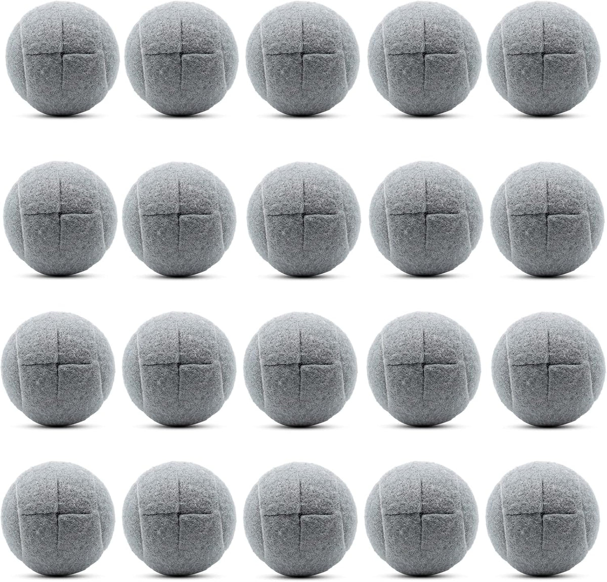 20 PCS Precut Walker Tennis Balls for Walker/Furniture Legs Floor Protection, Heavy Duty Long Lasting Felt Pad Glide Coverings (Grey)