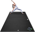 Gorilla Mats Extra Large Yoga Mat – 9'x6', 12'x6', 15'x6' (8mm) Extra Thick Wide Non-Slip Exercise Mat for Home Gym Flooring – Ultra Comfortable Workout Floor Mat for Barefoot Fitness & Stretching