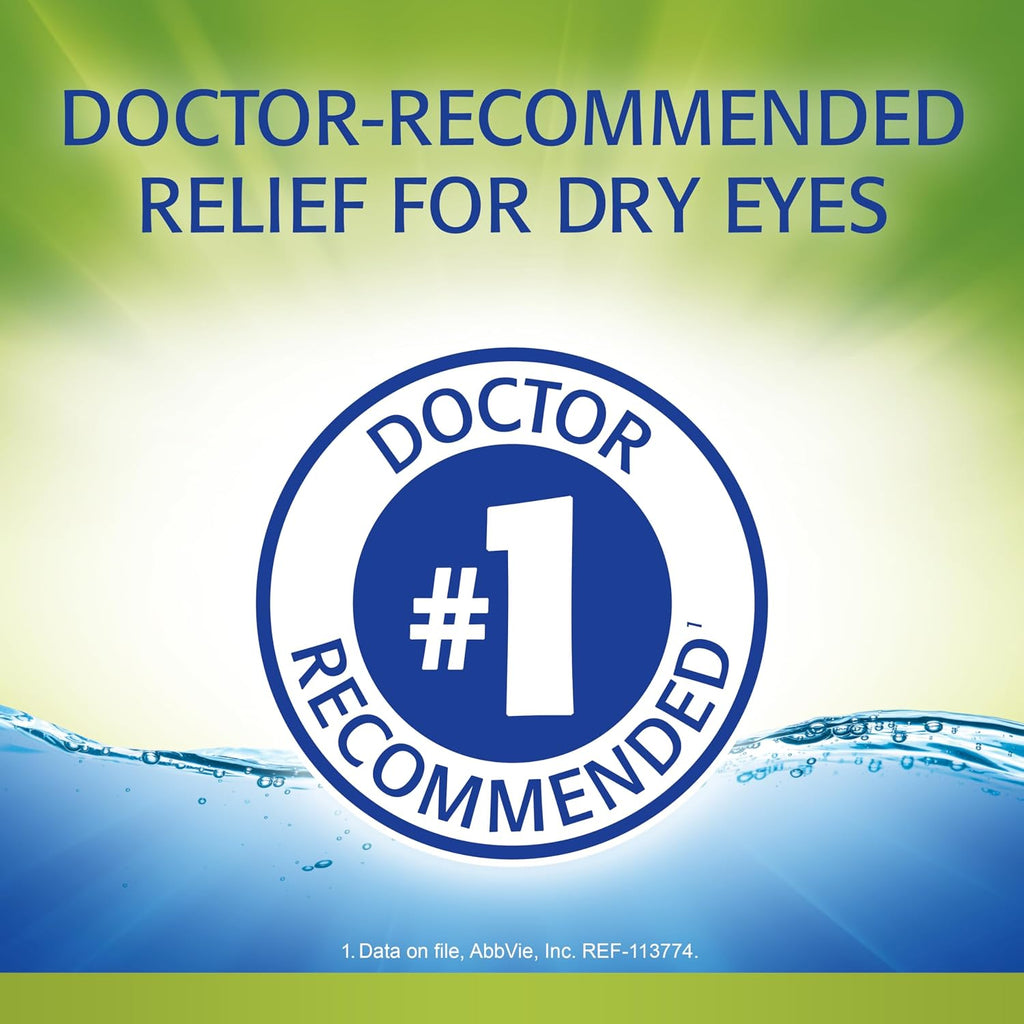 REFRESH RELIEVA FOR CONTACTS Lubricant Eye Drops Artificial Tears Contact Lens Rewetter, 0.27 fl oz (8 mL)