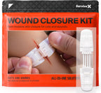SurviveX Zip Stitch Wound Closure Kit - No Stitches Needed | Close wounds without needles or stitches, Non-invasive for sensitive users, Easy to use, Adjustable tension