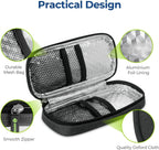 AUVON Insulin Cooler Travel Case, Diabete Care, 2x90g TSA-Approved Ice Pack | Diabetic Medication Cooler for Travel Holds 2-3 Insulin Pens and Diabetic Supplies Storage, Compact for Daily Life and Trips