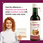 Sushain Lady Care Women Wellness Juice 1000ml | PCOS & PCOD Support Herbal She Care Juice | Hormonal Balance Supplement for Women | Period Pain Relief