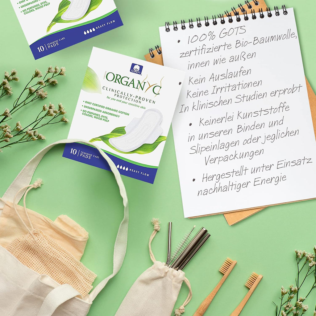 Organyc Sanitary Pads Organic Overnight