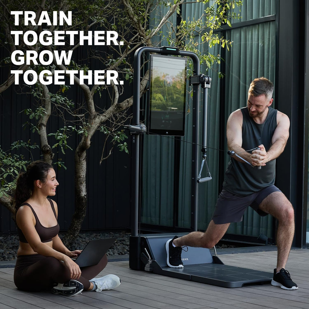 AEKE S1 Pro Smart Home Gym Equipment, AI Fitness Trainer with 220 lbs Digital Resistance, Full Body Strength Training Machine, Cable Workout System with Smart Tracking for Home Fitness