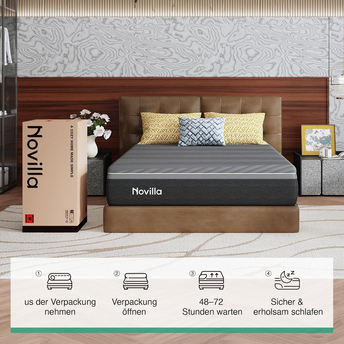 Novilla Mattresses Breathable 200 cm 25 cm