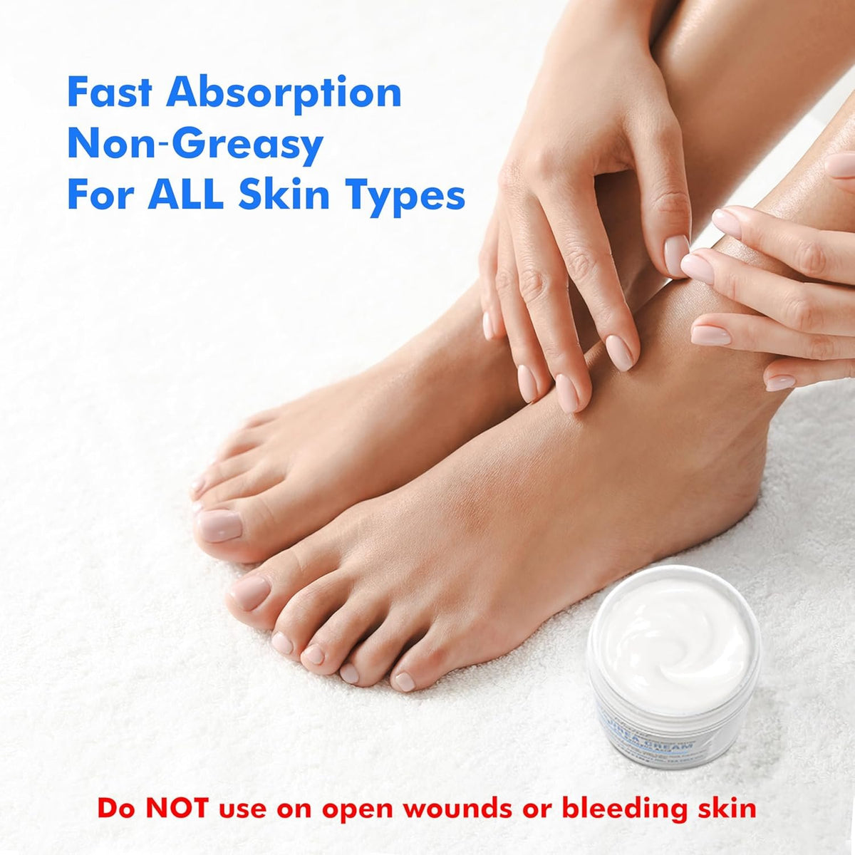 Ebanel Urea Cream 40% plus Salicylic Acid 2% for Dry Cracked Feet Skin, 2PK | Deeply Moisturizes & Softens Dry Cracked Heels, Feet, Knees, Elbows, Hands, Rough Dead Skin Callus Remover Toenail Softener